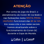 Coren-SC altera horário de atendimento por conta de jogo do Brasil nesta sexta-feira (2)