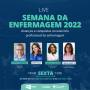 Coren-SC participa de Live com a apresentadora Laine Valgas sobre a Semana da Enfermagem 2022