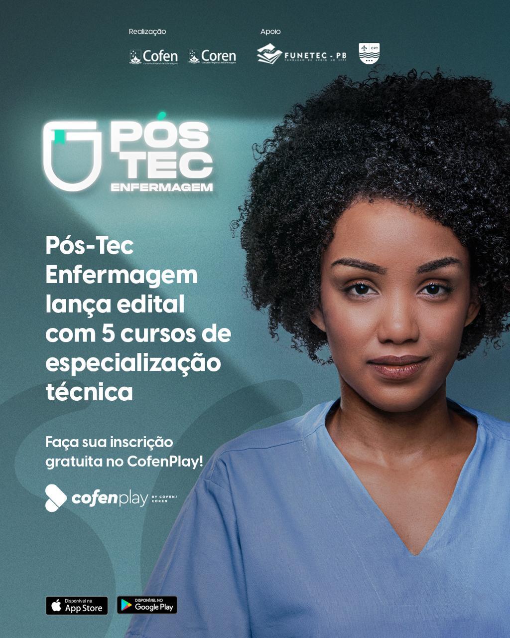 Primeiro edital do programa de especialização Pós Tec Enfermagem é ...